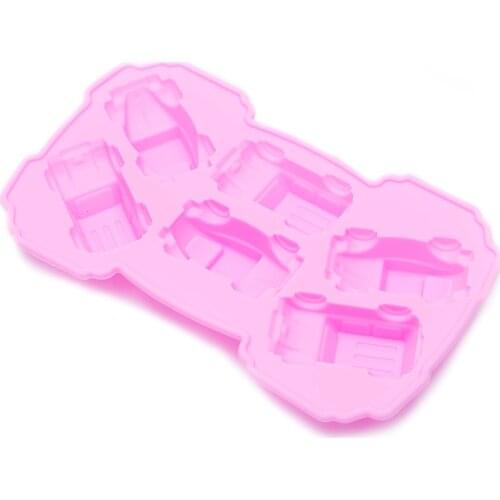 1PC Food Grade Silicone Carton Cars Shape For Silicone Cake Molds Chocolate Fondant Cake Decorating DIY Tools