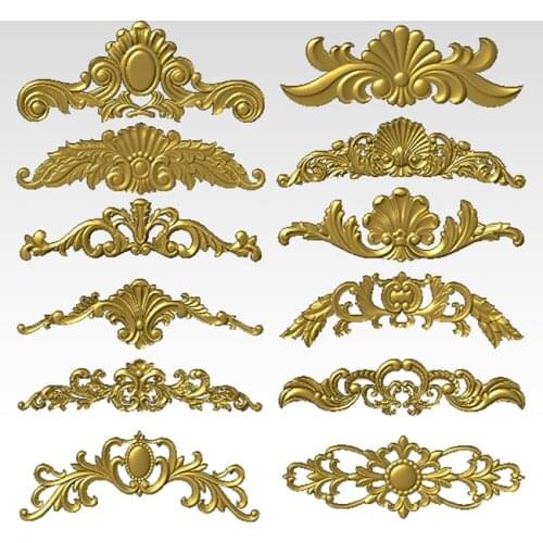 12pcs 3d model relief for cnc in STL file format European Home decoration Carving woodwork