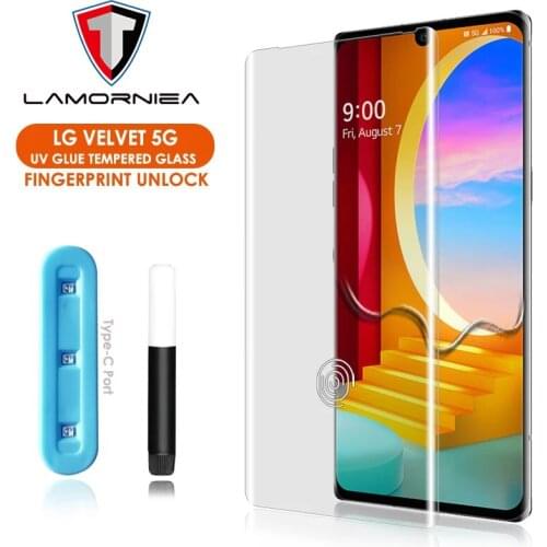 3D UV Tempered Glass For LG V30 V40 V50 ThinQ G9 G7 G8 Plus UV Full Glue Liquid Screen Protector For LG Velvet 5G VEVELET Wing