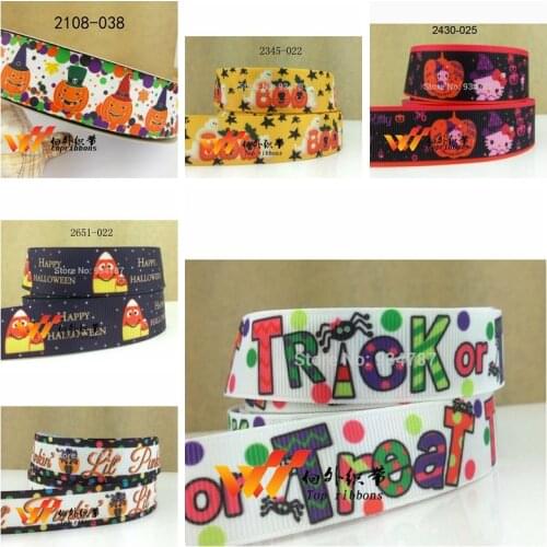 Free shipping 50 yard Cartoon ribbon printed grosgrain ribbon 2653