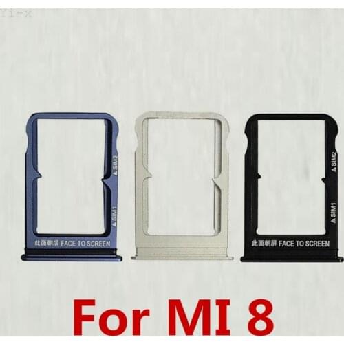 50pcs/lot SIM Card Slot Tray Holder for Xiaomi 8 Mi8 MI 8