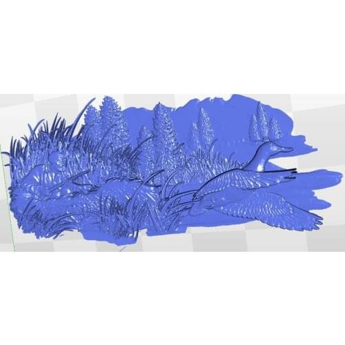 For cnc in STL file format 3d model relief