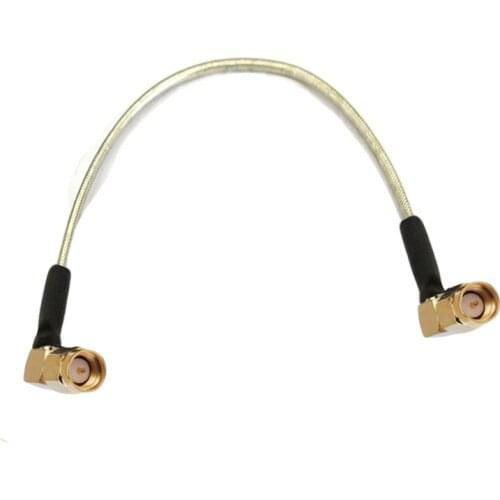 10pcs SMA Male to SMA male Right Angle RG402 0.141" RF Semi-rigid Coax Coaxial Connector Cable 50ohm 10/15/20/30/50cm