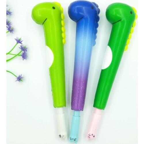 Squishy pencil case Kawaii Cat Animal Pen Cap Squishy Slow Rising Pencil Holder Soft Squeeze Toy Stress Relief Xmas Gift Toy