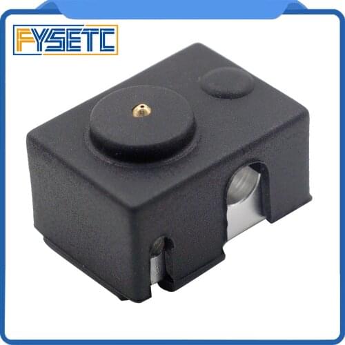 10pcs Updating PT100 Block Silicone Black Sock Kit For DIY V6 Hotend Prusa Ultimaker 3D Printer Heated Block Fast Shipping