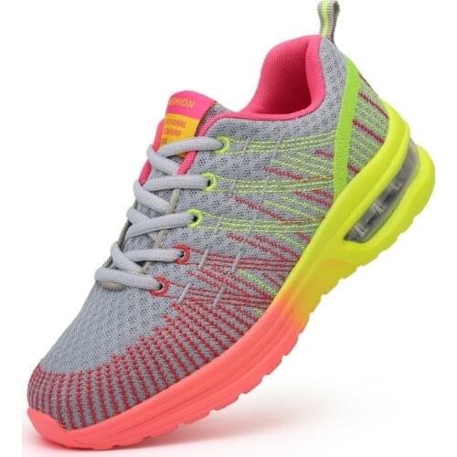 New Breathable Running Shoes Air Cushion Woman Sports Shoes Brand Lace-up Outdoor Sneakers Brand Fitness Shoes Cheap Women Shoes