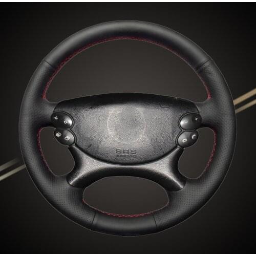 Car Braid On The Steering Wheel Cover for Mercedes-Benz W211 E-Class E230 E280 E350 CLS-Class CLS350 CLS500 Auto Braiding Covers