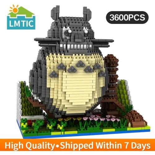 Creative Mini Anime Figures Model Micro Diamond Building Blocks Cartoon Animal Cat Model Cute Bricks Toys For Kids Birthday Gift