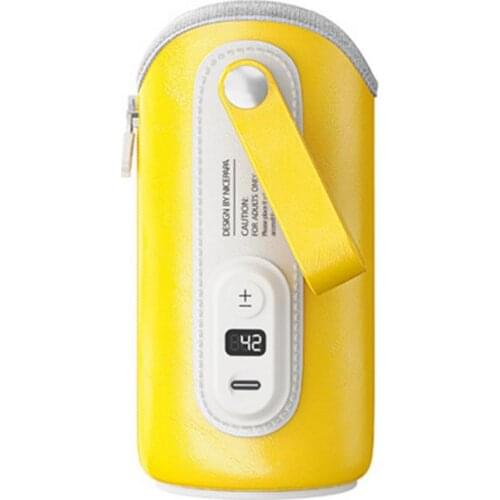 Large Capacity Portable Bottle Warmer Bag USB Leather Milk Bottle Heater Baby Infant Travel Accessories Food Heater Bag