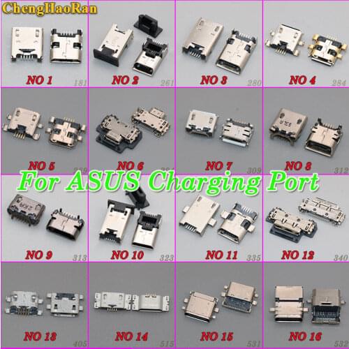 ChengHaoRan micro usb jack socket Connector charger Charging Port for ASUS Zenfone 5 6 K004 T100T PadFone Infinity A80 A86 T300