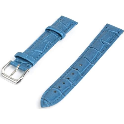 New 12mm 14mm 16mm 18mm 20mm 22mm 24mm Blue Soft Genuine Leather Dress Watch Band Strap Woman Man Calf Watchband orologio uomo