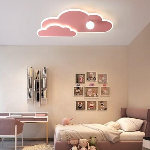 Modern Led Ceiling chandelier Bedroom Childrens Room Girls Room Balcony Cloud Pink/White/Blue Acrylic LED chandelier Fixtures