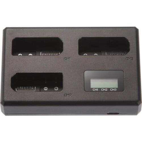 LCD USB Cable Triple/3 EN-EL14 Type-C Battery Charger for Nikon MH-24 D5600 D5500 D3400 Df P7800