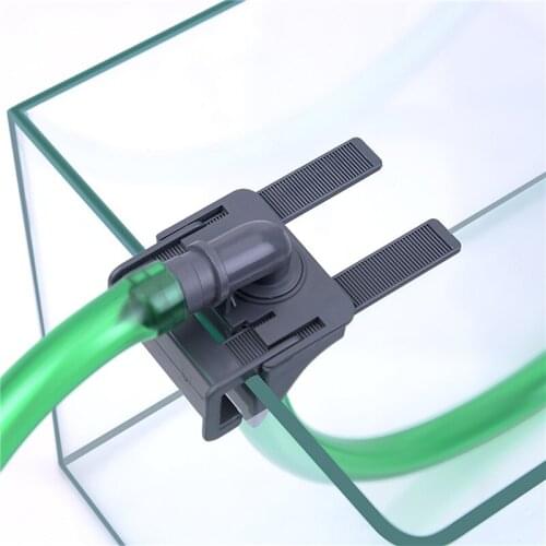 1Pc Plastic Aquarium Fish Tank Water Pipe Connector Aquarium Mount Holder Inflow Outflow Stretchable Aquarium Accessories