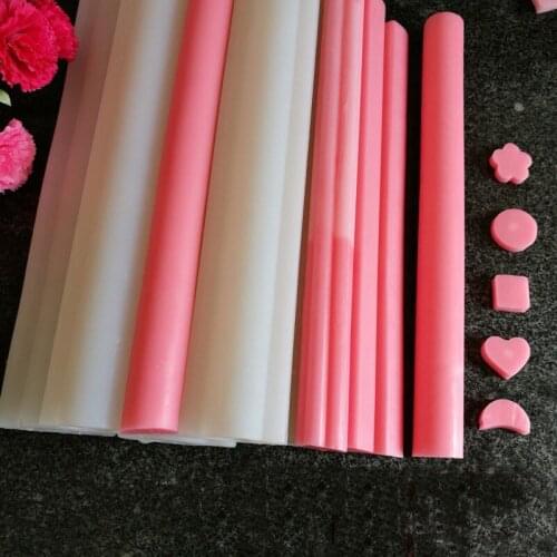 2pcs Cake Swiss Roll Sandwich Silicone Mold Heart Flower Star Mouss Chocolate Cake Sandwich Tube Silica Gel Mould