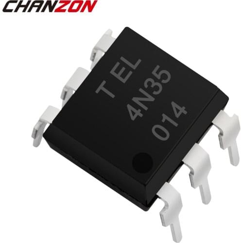 20PCS 4N35 DIP6 EL4N35 DIP-6 Photoelectric Coupler Optoisolator Opto New and Original In Stock