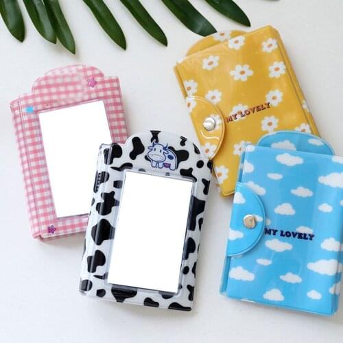 3 Inch Photo Album Cartoon Printed PP Album Photo Album Hollow Card Holder Cute Cartoon Photo Album Storage Album Storage Album