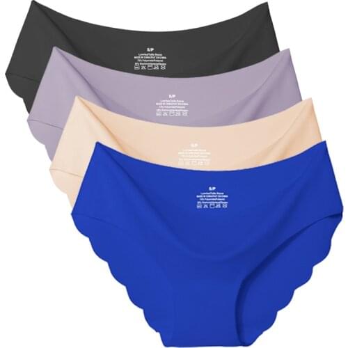 3pcs/lots Sexy Panties For Women Briefs Set Seamless Lingerie Solid Mid-Waist Cotton Panty Female Underpants Underwear