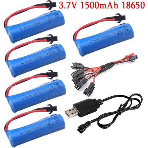 3.7V 1500mAh 15c Lipo Battery remote control helicopter / Airplanes / car Battery 18650 cylindrical Lipo battery SM plug