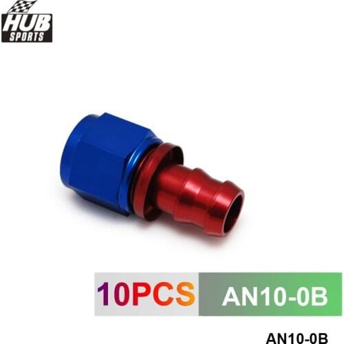 AN10 Straight Degree push on Oil Fuel Line Hose End Fitting HU-AN10-0B