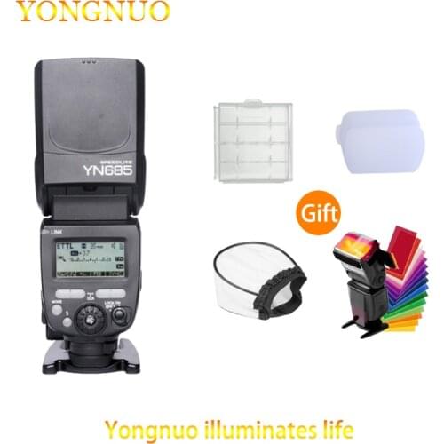 Yongnuo yn685 sem fio 2.4g hss ttl/ittl flash speedlite para canon nikon d750 d810 d7200 d610 d7000 dslr câmera flash speedlite
