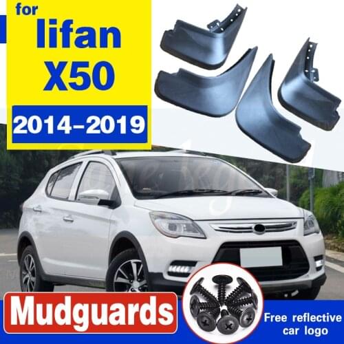 Molded Mud Flaps For lifan x50 2014-2019 Mudflaps Splash Guards Mud Flap Front Rear Mudguards Fender