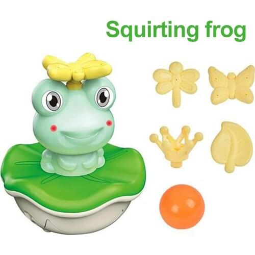 Baby Bathing Toy Kids Cute Frogs Water Spray Sprinkler Bathroom Sprinkling Fun Shower Swimming Water Toys Children Gift