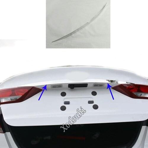For Hyundai Elantra Avante 2016 2017 2018 2019 2020 Car Body Stainless Steel Rear Door Upper Tailgate Frame Plate Trim Stick