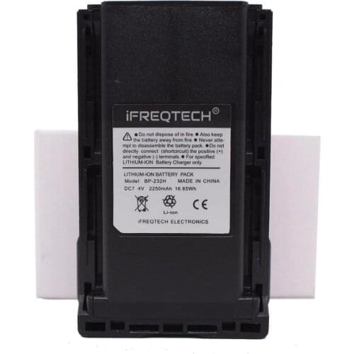 BP-232 BP-232H 2250mAh Li-ion Battery for ICOM IC-A14 F14 IC-F16 F24 IC-F33GS IC-F43 F34G F3021 F3061 F4029 F4061 F4062 F4162