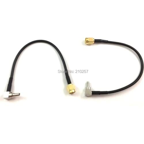 5pcs Crc9 rp-Sma Male Connector Antenna Cable RG174 15cm Coaxial Extension Cord for Zte Router