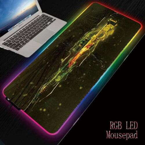 Mairuige Computer Gaming Illumination Mousepad RGB Large Mouse Pad Gamer Big Mause Pad Desk Play Mat with LED Backlit for CSGO