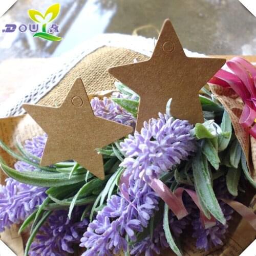 Kraft Paper White Cardboard Pentagram Label Tag Blank Diy Manual Card Message Card Handmade Soap Crane