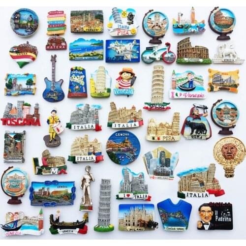 Italy Flavor 3D Refrigerator Magnets Fridge Magnetic Tourist Souvenir Decoration Articles Handicraft Gifts