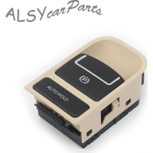 Electrically Controlled Mechanical Parking Brake Switch 5N0 927 225 XSK 5N0 927 225 A XSJ Beige Black Color For VW Sharan Tiguan