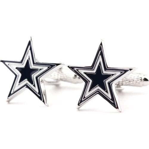 Star-shaped mens high-end Cuff Links