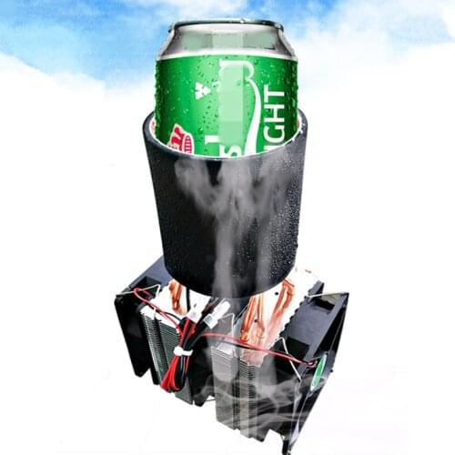 DIY PC Desktop Beverage Fast Cooling cooler water Peltier Semiconductor Fan Liquid refrigeration