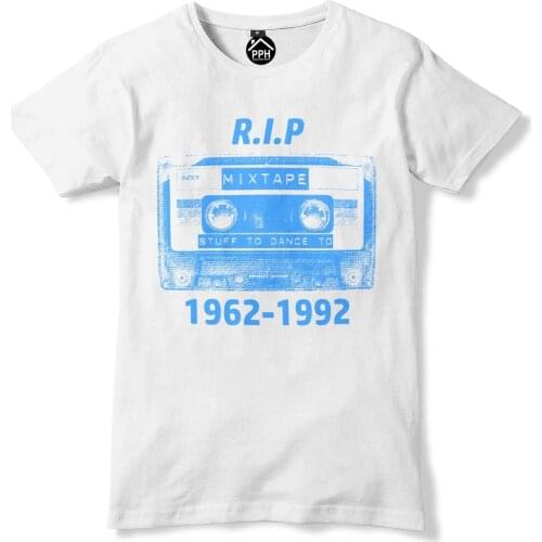 Plus Size Sleeve Tops Tshirt Homme Rip Cassette Tape T Shirt Old School 80S 90S Music Tshirt Top Disco Dance80S T Shirts