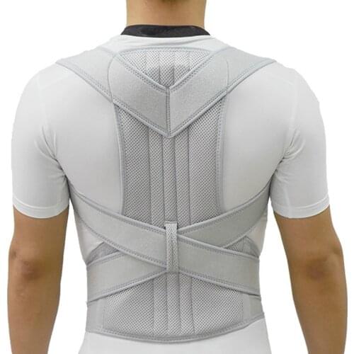 Adjustable Posture Corrector Scoliosis Back Brace Spine Corset Belt Shoulder Therapy Support Poor Posture Correction Belt Men
