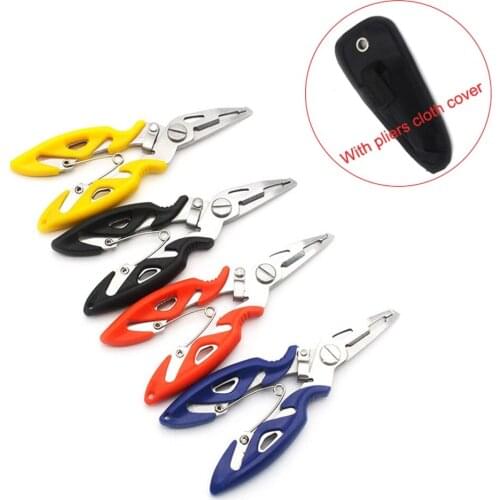 Fishing Plier Scissor Braid Line Lure Cutter Hook Remover Tackle Tool Cutting Fish Use Tongs Scissors Fishing Pliers 4 Colors
