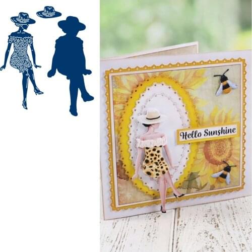 Sunflower Sundress Metal Cutting Die Scrapbook Embossed Paper Card Album Craft Template Cut Die Stencils New for 2021 Arrive