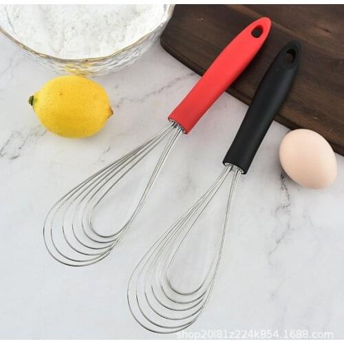11" Stainless Steel Egg Whisk Hand Mixer Egg Stirrer Kitchen Baking Utensil Milk Butter Whisk Mixer Kitchen Accessories Egg Tool