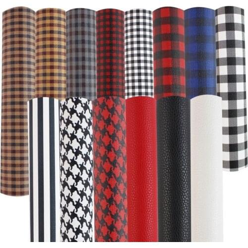 Vintage Lattice Leather Material DIY Homemade Earring Jewelry PU Material Litchi Pattern Stripe Multi Purpose Material Selling