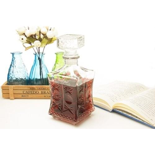 1PC Wine Decanter Liquor Whiskey Glass Wine Decanter Fashion Gift Home Kitchen Bar Sets Accessories Barware Supplies JR 1091