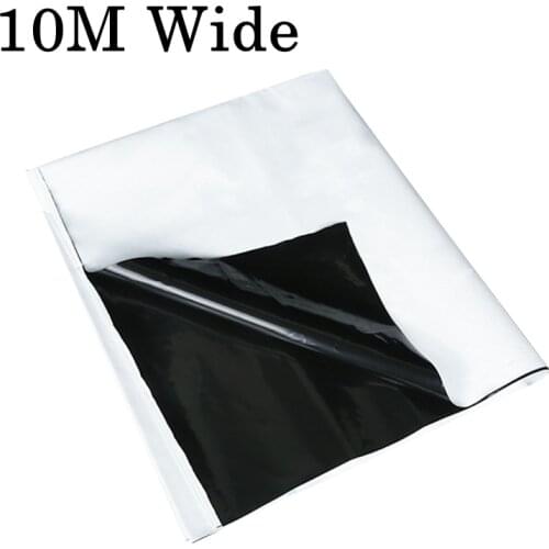 10M Wide Greenhouse Film Outdoor Garden Black and White Plastic Insulation Film for Warehouses Seedling Planting