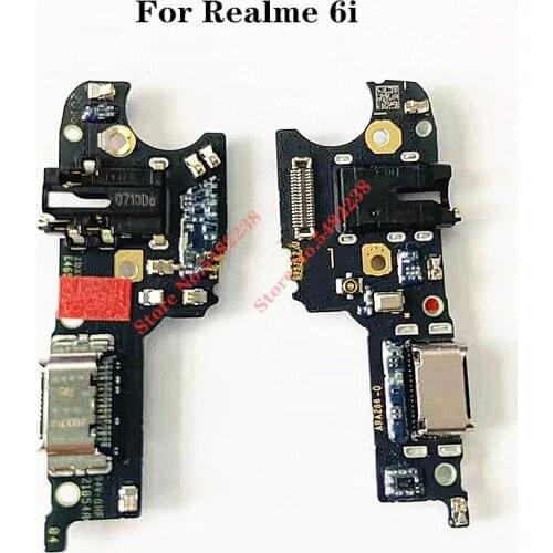 100% Original USB Charging Port Dock MIC Flex cable For OPPO Realme 6i Quick Charge Charger Plug With Microphone Headphone Jack