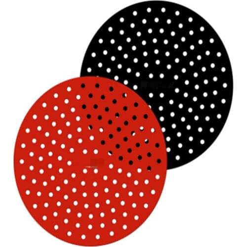 2pcs Silicone Air Fryer Pot Mat Reusable Air Fryer Liners Kitchen Tool Accessories