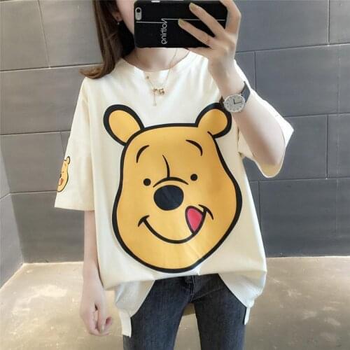 94% CottonT-shirts for Women Girls Loose T-shirts Dog Printed tops for women