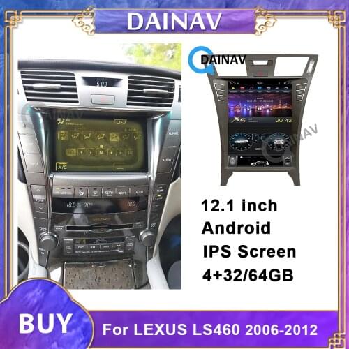 12.1 inch 2 Din Android Car Stereo Video Player For Lexus LS460L 2007Car Radio Autoradio Head Unit GPS navigation