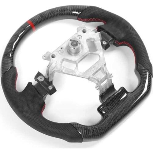 Car aFor ccessories Car Steering Wheel Custom Carbon Fiber Steering Wheel Nappa Perforated Leather Fit for Nissan 350z 2003-2008