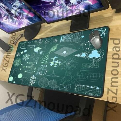 XGZ Large Gaming Mouse Pad Black Precision Lock Edge Chemical Element Map HD Computer Custom Table Mat Speed Rubber Non-slip